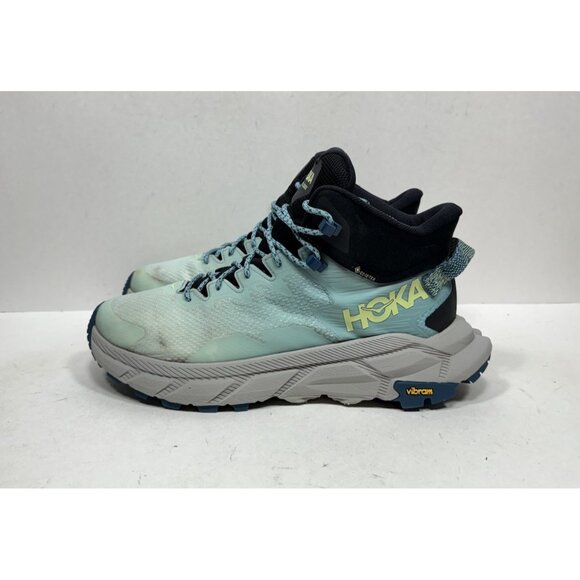 Hoka One One Trail Code GTX Women Size 9.5B US 1123166 BGCS Blue Athletic Shoes - Picture 3 of 8